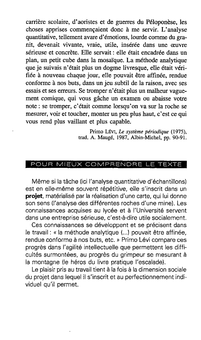 Prévisualisation du document Un chimiste heureux de son métier de  P. LÉVI