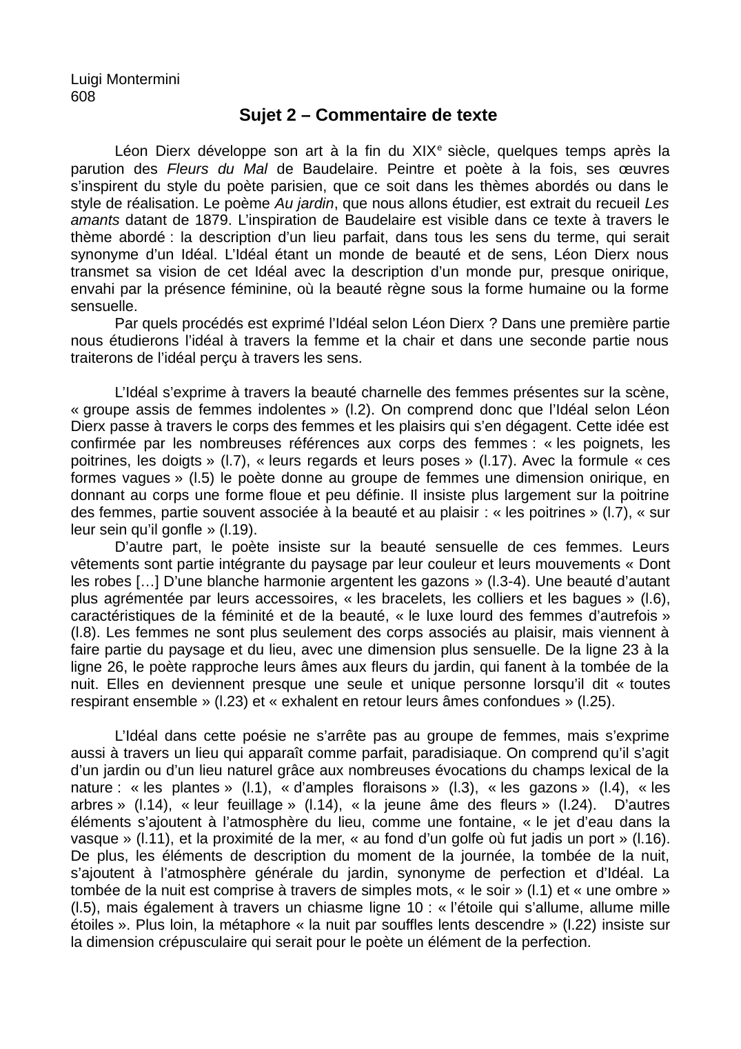 Prévisualisation du document un commentaire du poème "Les amants" de Léon Dierx