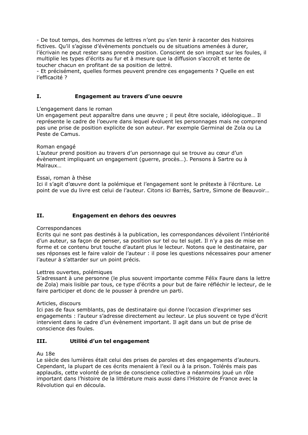 Prévisualisation du document Un écrivain doit-il s'engager ?