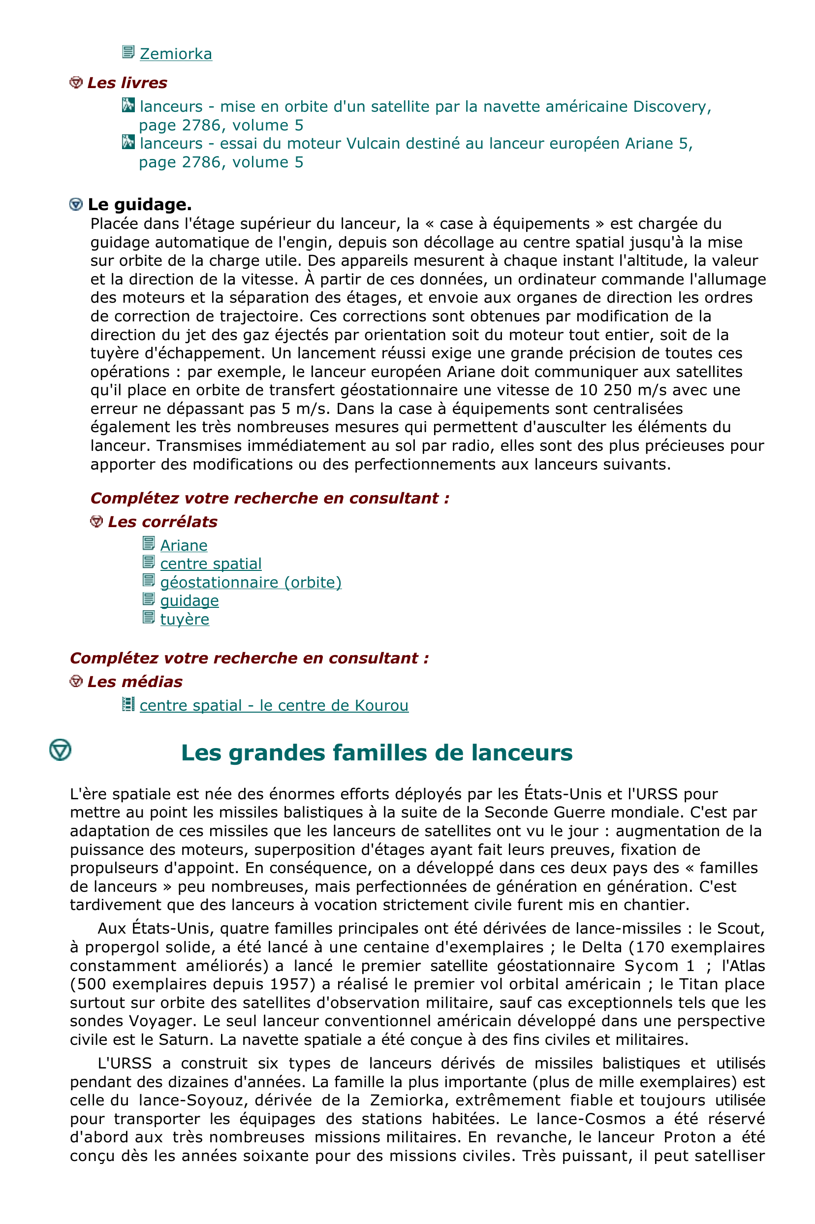 Prévisualisation du document Un lanceur est un véhicule qui est chargé de placer sur orbite un satellite, une sonde
interplanétaire ou un avion spatial.