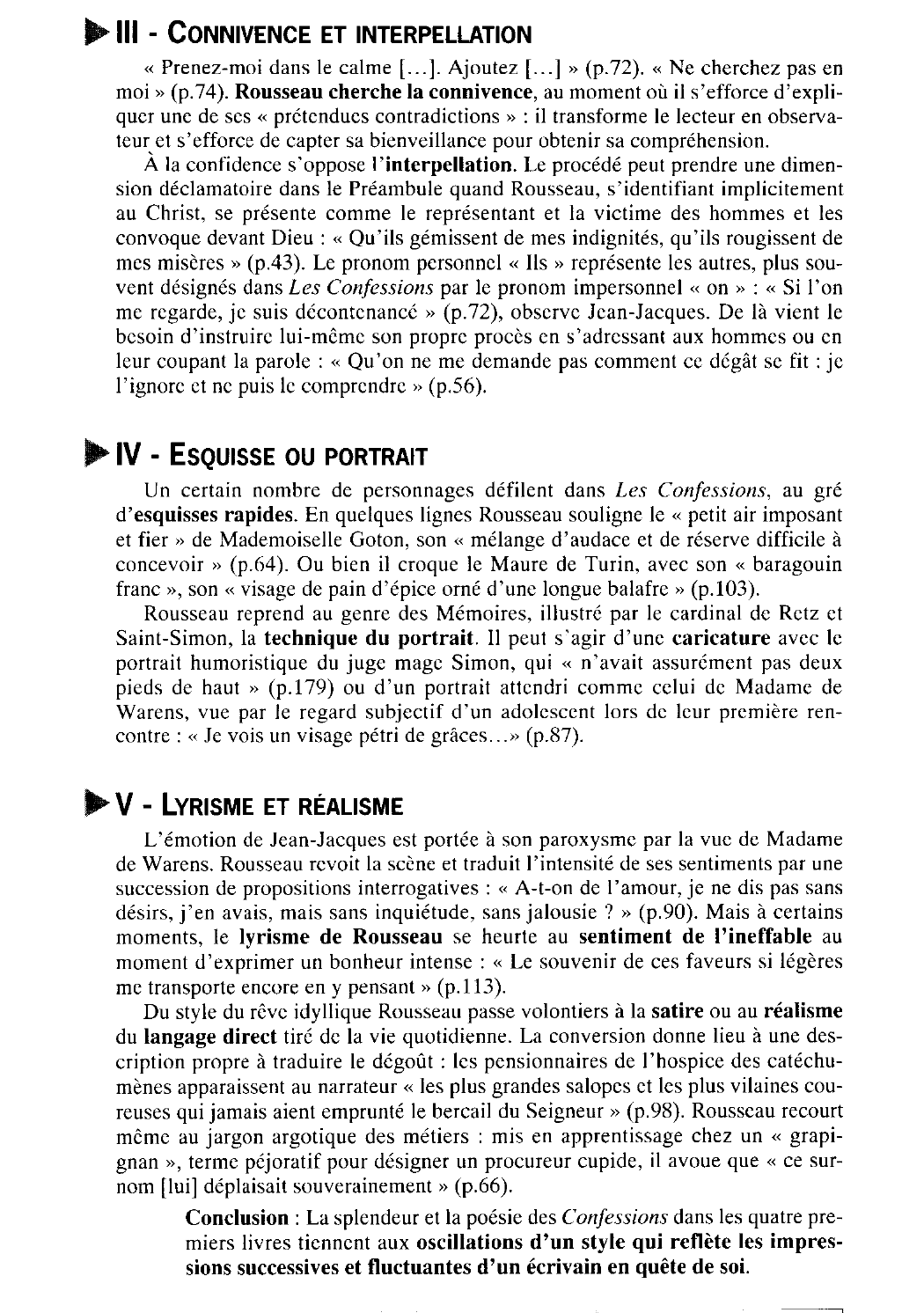 Prévisualisation du document Un langage nouveau dans Les Confessions de Rousseau
