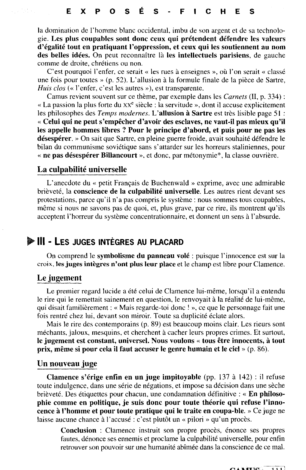Prévisualisation du document Un procès, ou Le Pilori dans La Chute de Camus