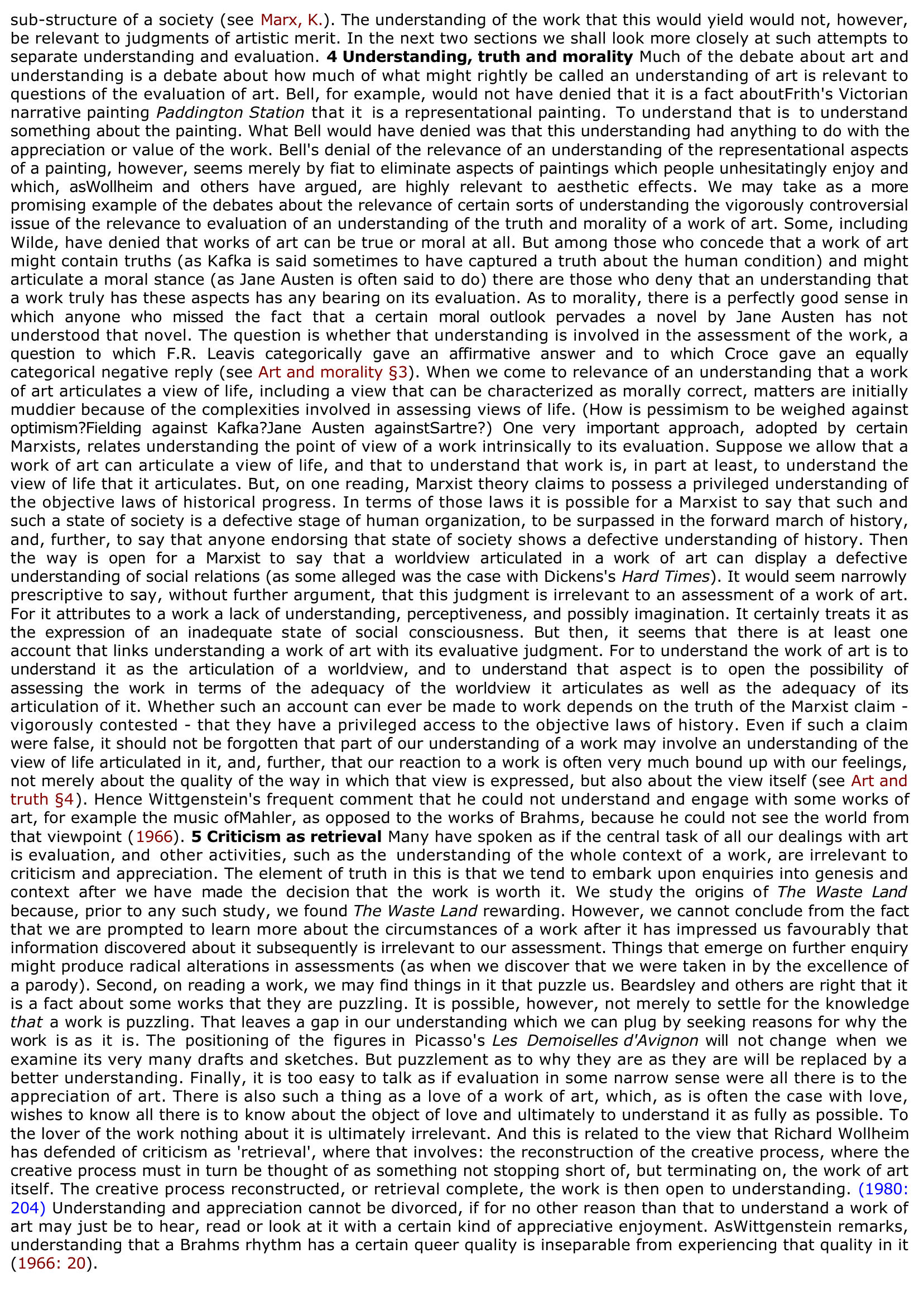 Prévisualisation du document Understanding of Art