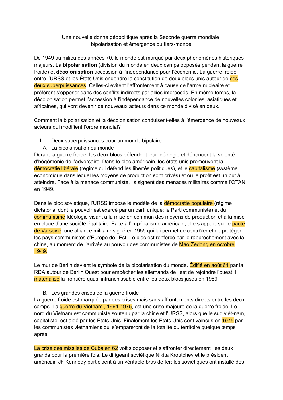 Prévisualisation du document Une nouvelle donne geopolitique