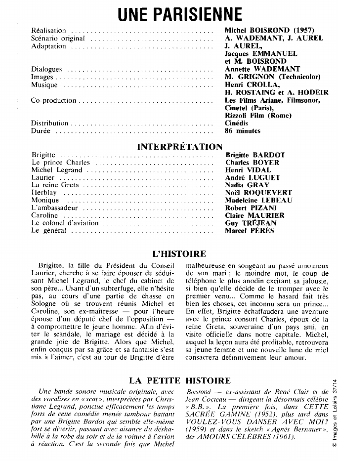 Prévisualisation du document UNE PARISIENNE