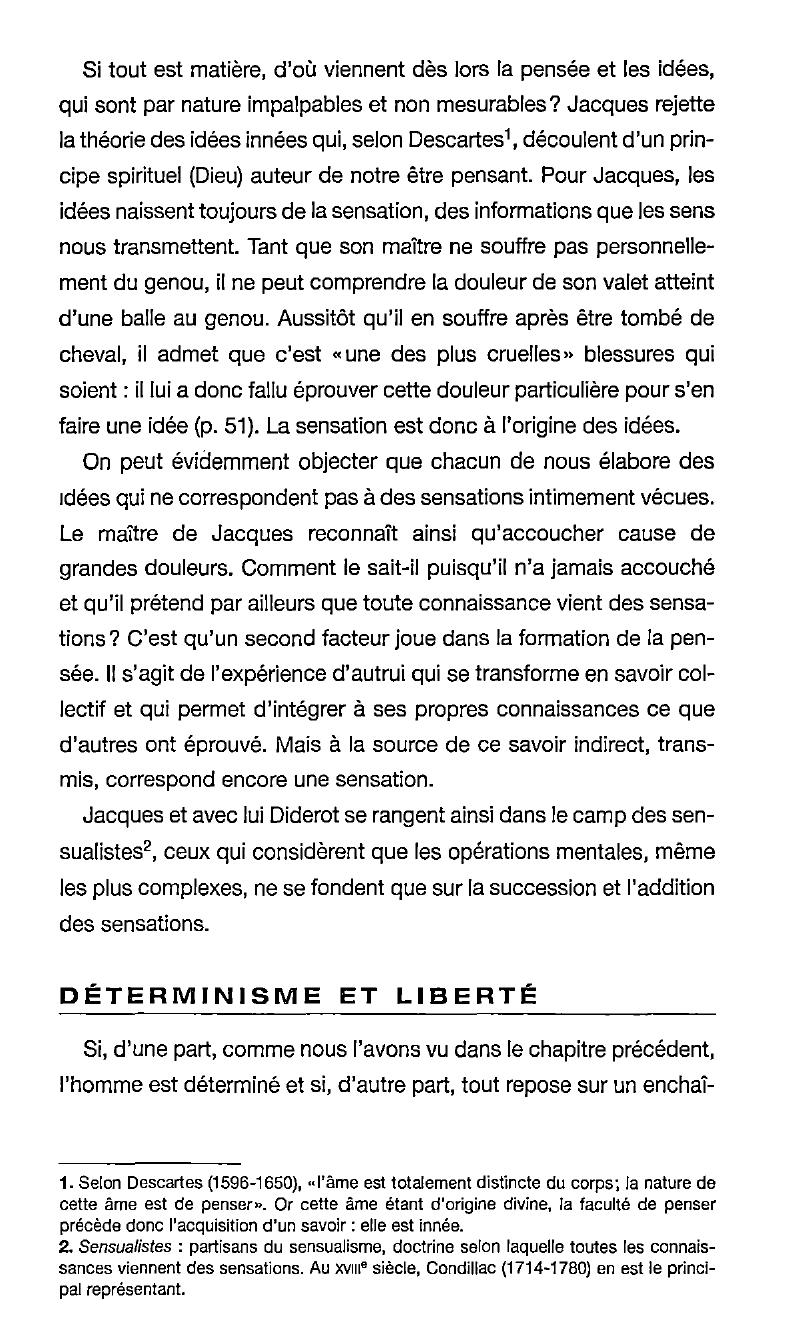 Prévisualisation du document Une philosophie de la vie - Jacques le fataliste de Diderot