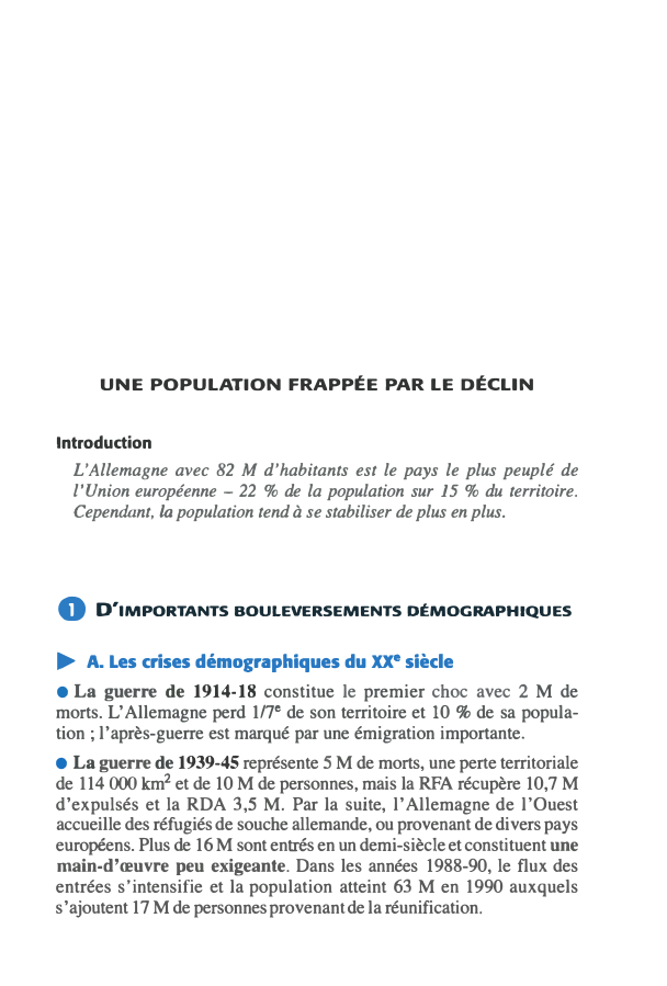 Une Population FrappÉe Par Le DÉclin Introduction Lallemagne Avec 82 M Dhabitants Est Le Pays 6639