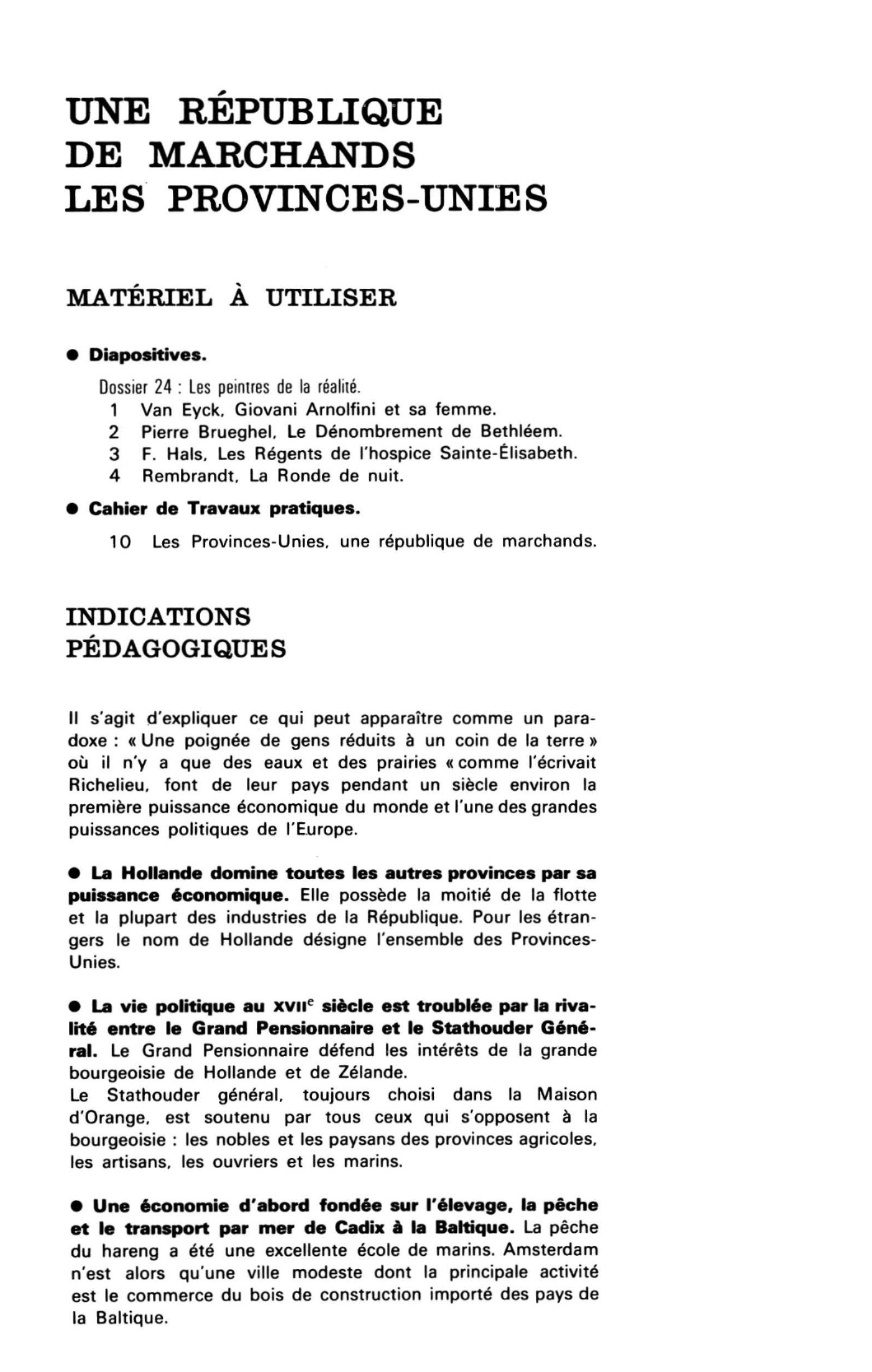 Prévisualisation du document UNE RÉPUBLIQUE DE MARCHANDS - LES PROVINCES-UNIES
