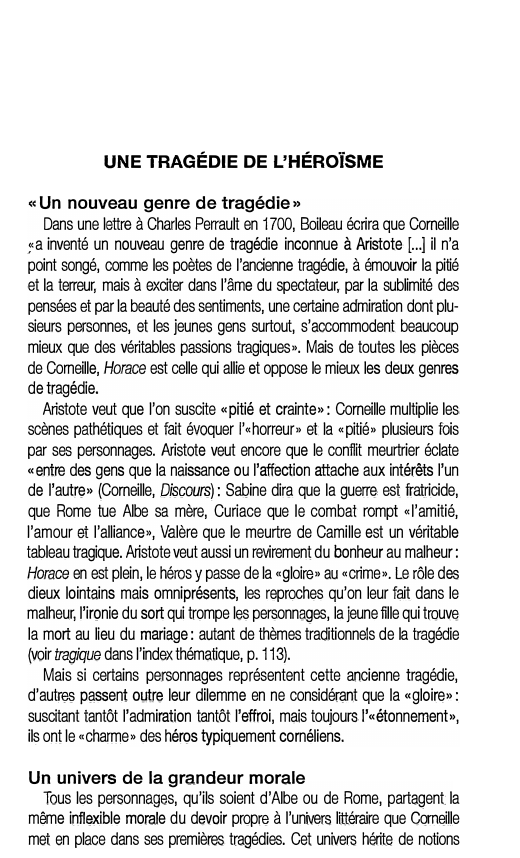 Prévisualisation du document UNE TRAGÉDIE DE L'HÉROÏSME: HORACE de Corneille