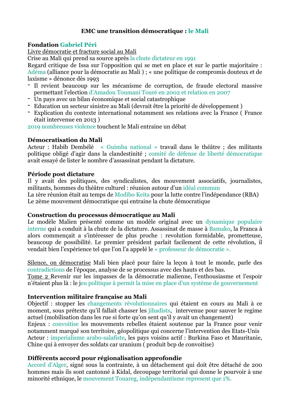 Prévisualisation du document Une transition démocratique : le Mali