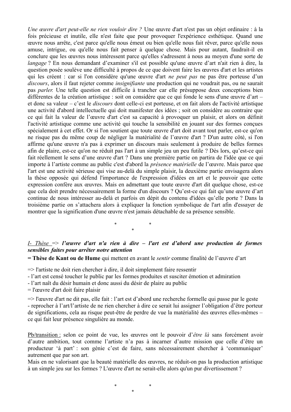 Prévisualisation du document Une œuvre d'art peut-elle ne rien vouloir dire ?