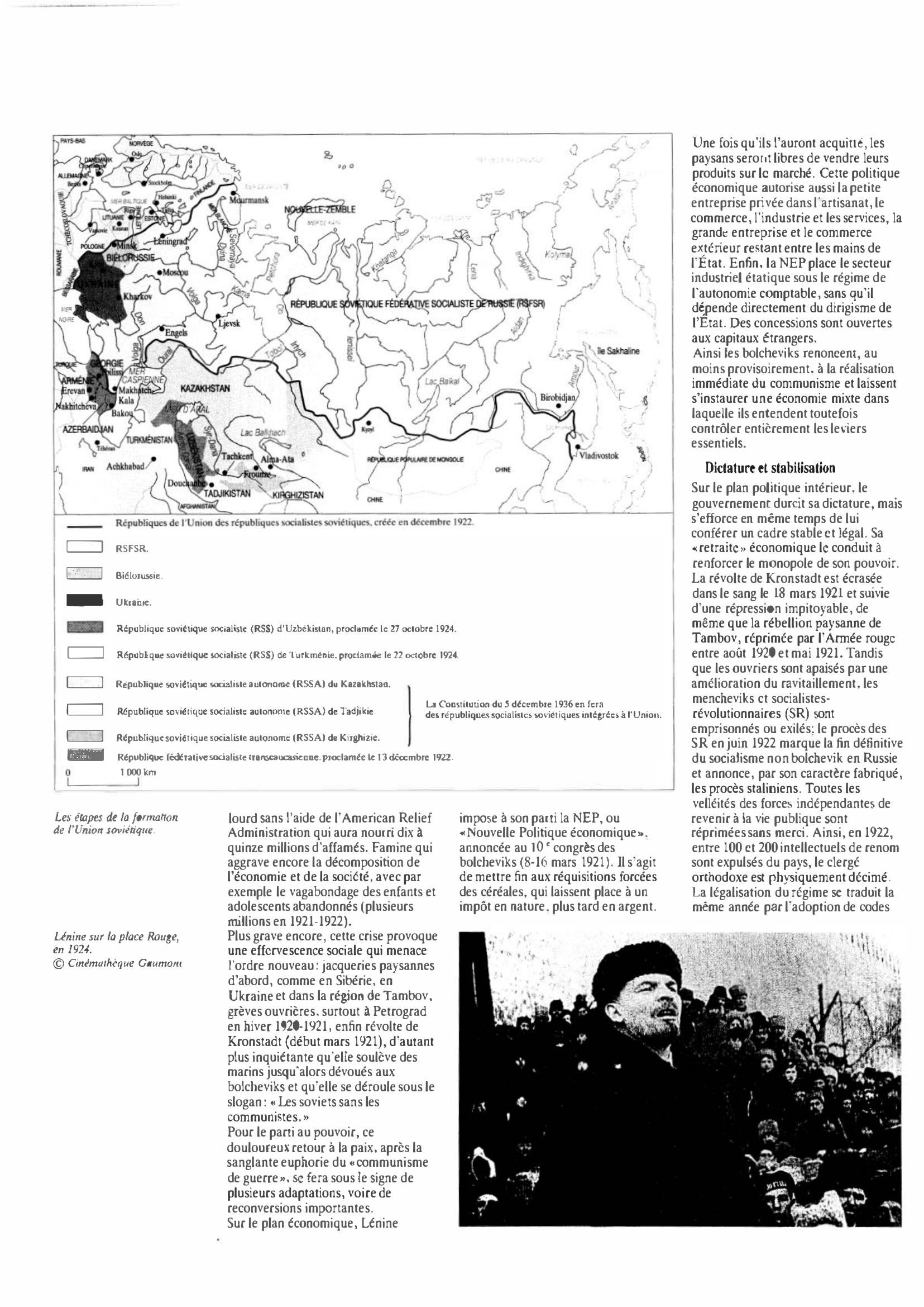 Prévisualisation du document Union soviétique de 1920 à 1929 : Histoire