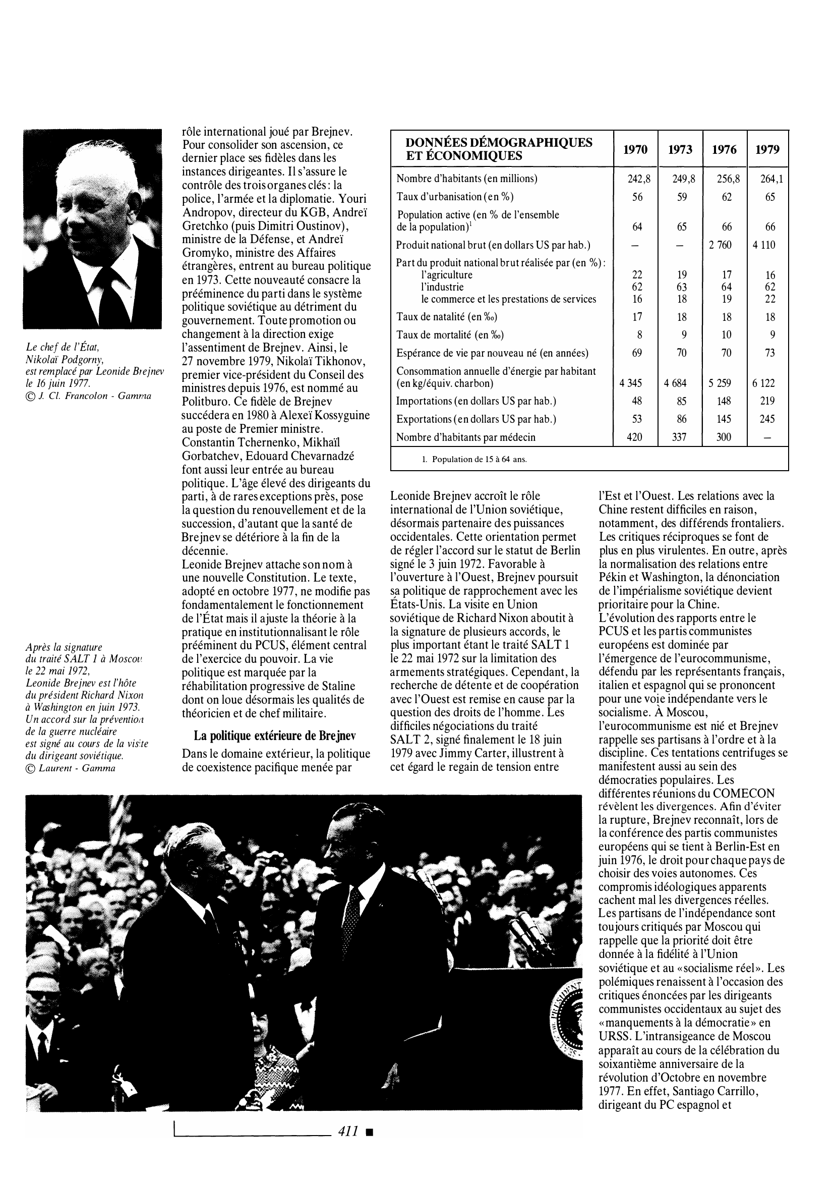 Prévisualisation du document Union soviétique de 1970 à 1979 : Histoire