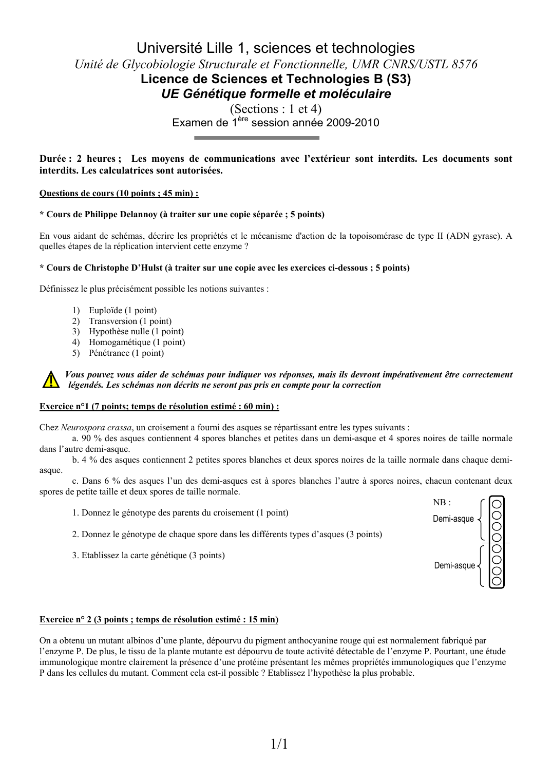 Prévisualisation du document Université Lille 1, sciences et technologiesUnité de Glycobiologie Structurale et