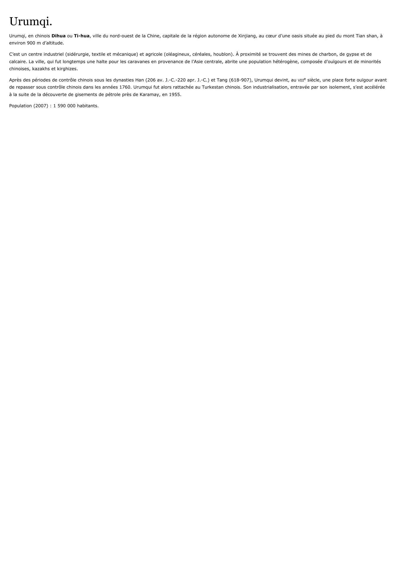 Prévisualisation du document Urumqi.