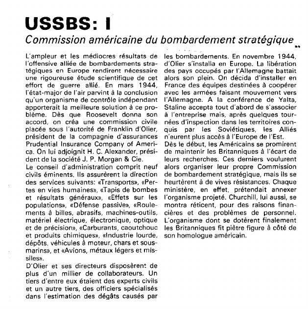 Prévisualisation du document USSBS:Commission américaine du bombardement stratégique.