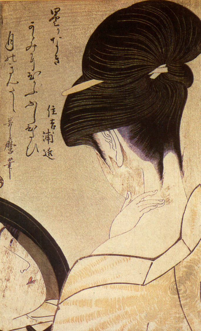 Prévisualisation du document UTAMARO Kitagawa Outamaro ou :Femme se fardant.