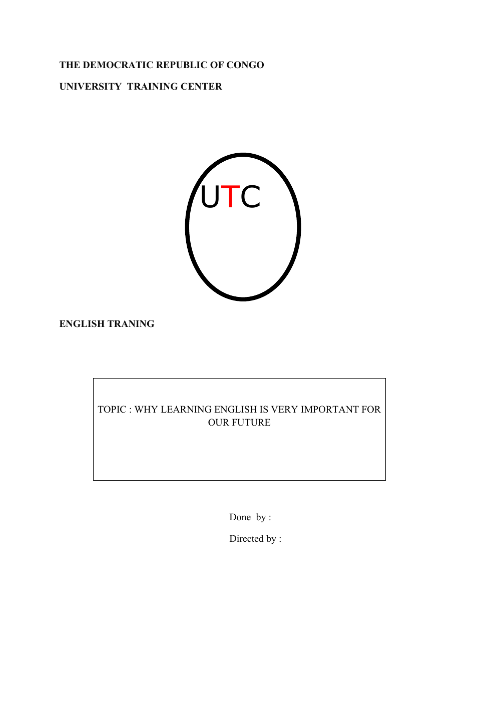 Prévisualisation du document Utc