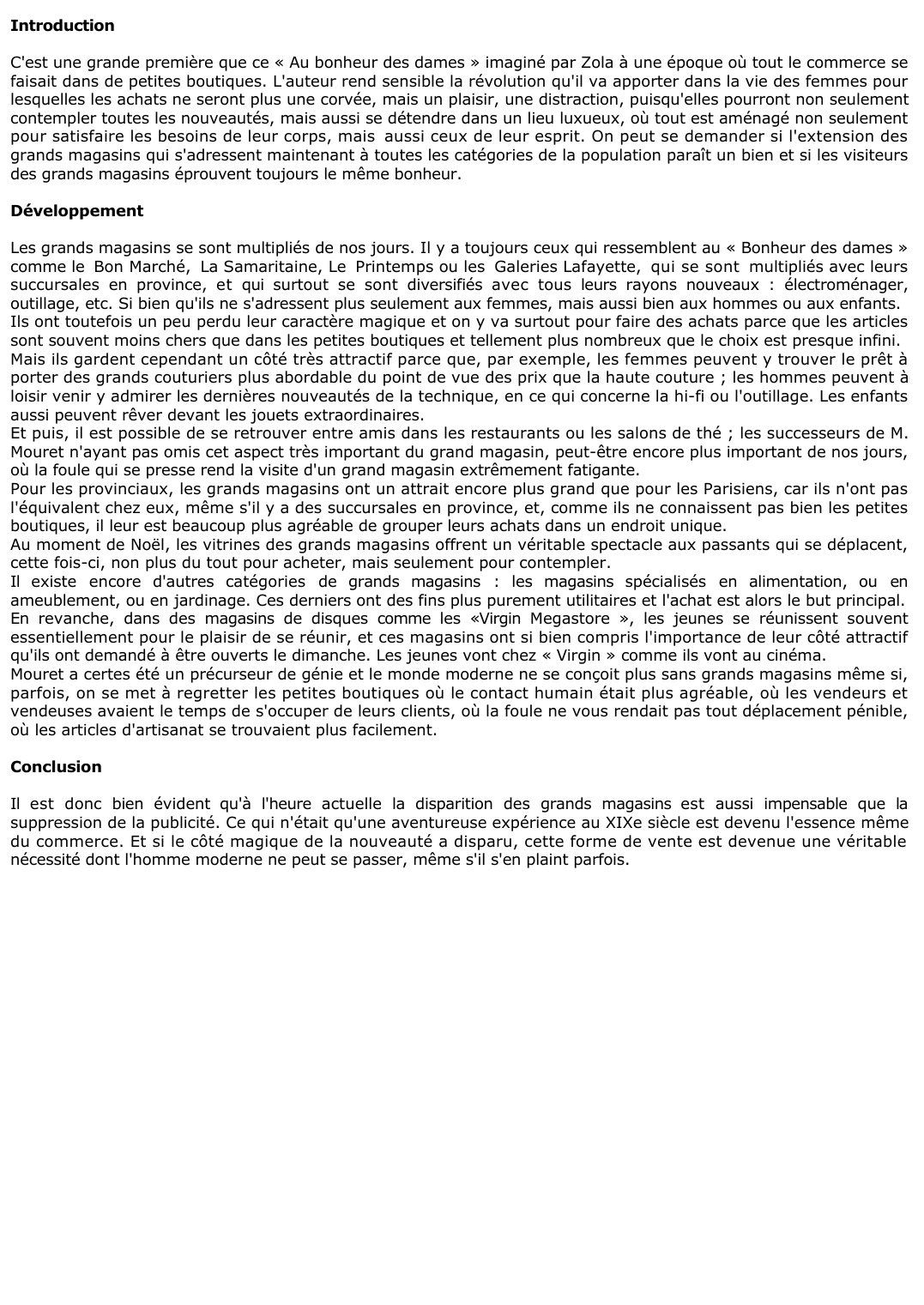 Prévisualisation du document 	Va-t-on dans un grand magasin seulement pour faire des achats ? Pourquoi constitue-t-il un lieu d'attraction ?