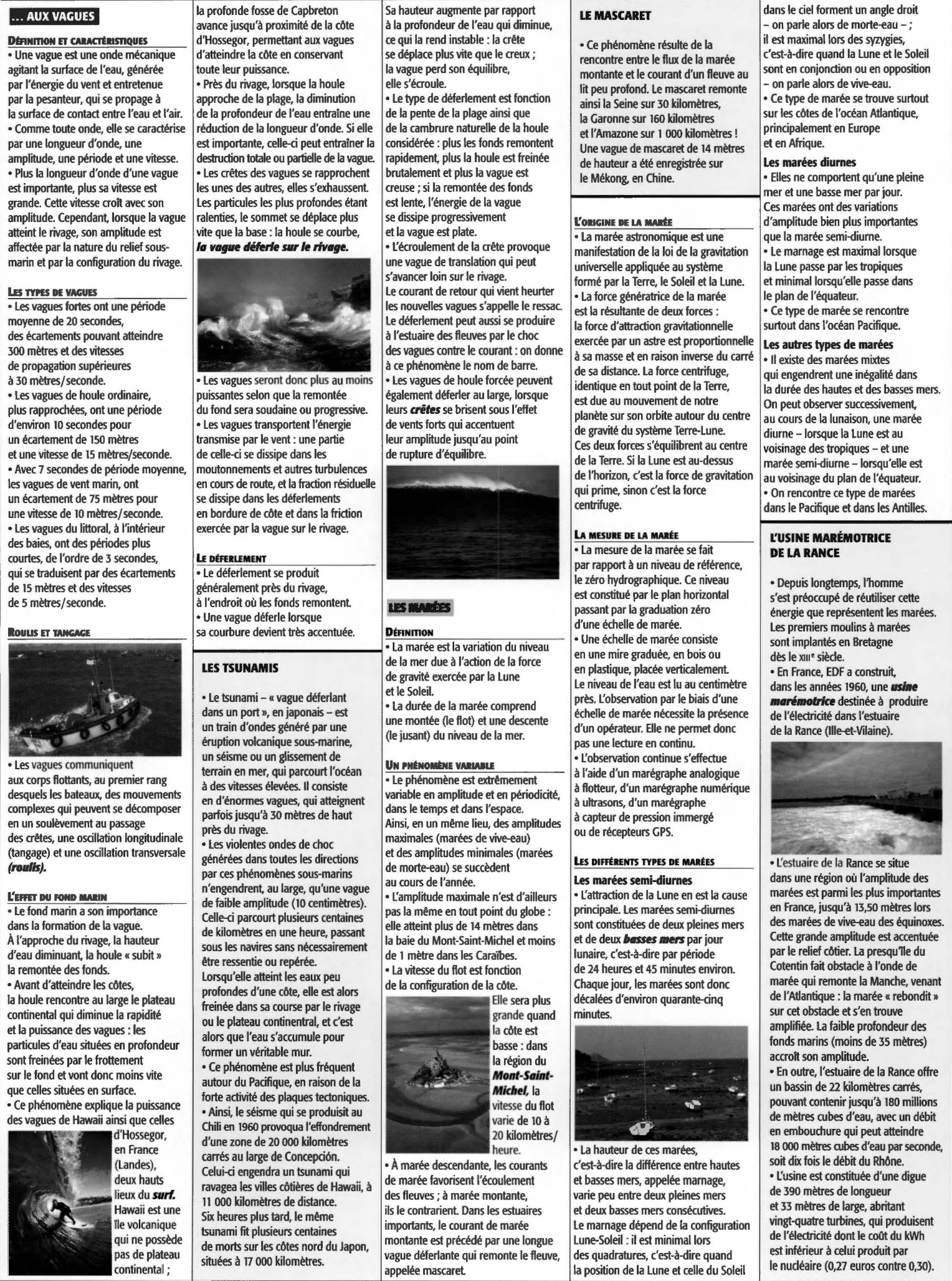 Prévisualisation du document Vague, houle et marée