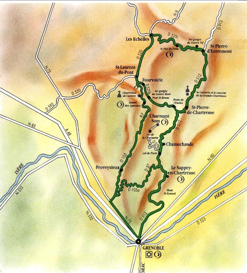 Prévisualisation du document VALLÉE DU RHÔNE - ALPES
Itinéraire dans le massif de la Chartreuse.