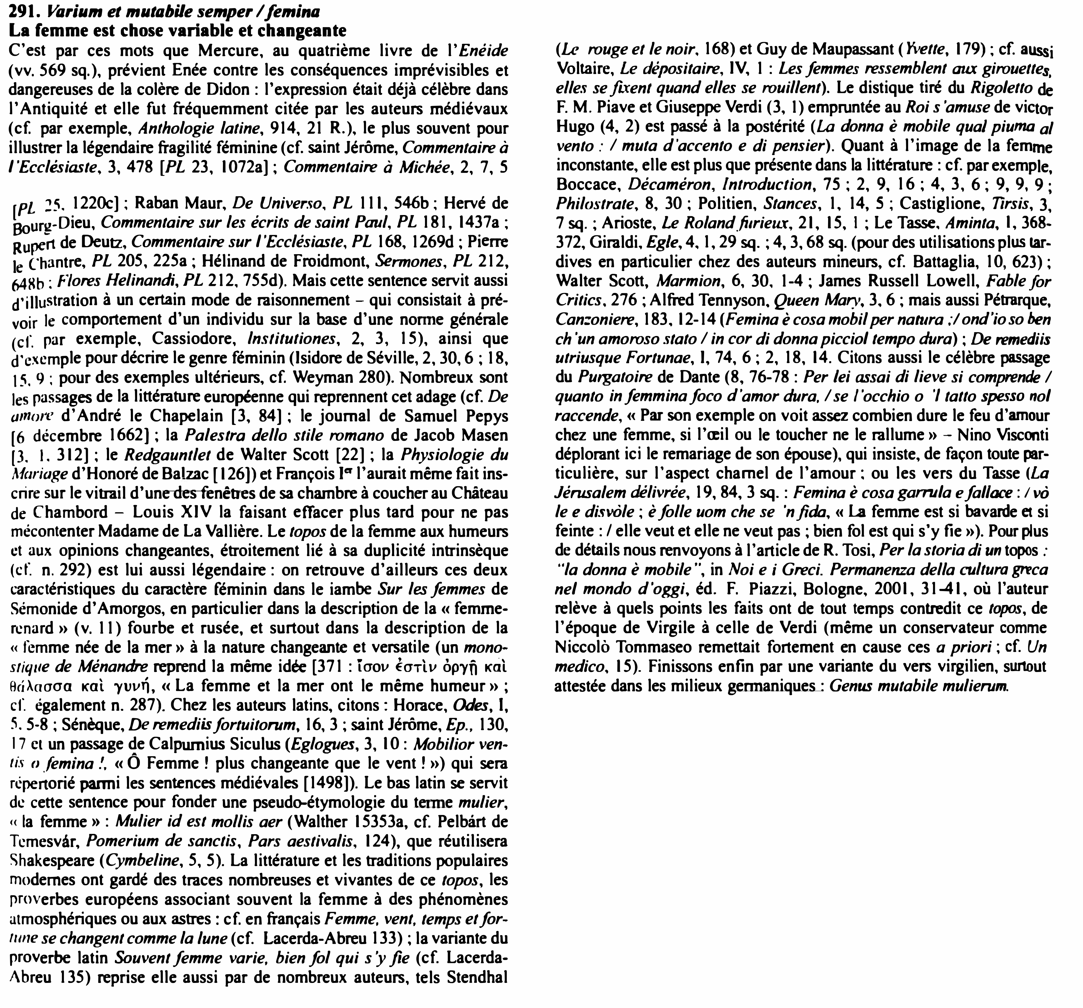 Prévisualisation du document Varium et mutabile semper/ femina