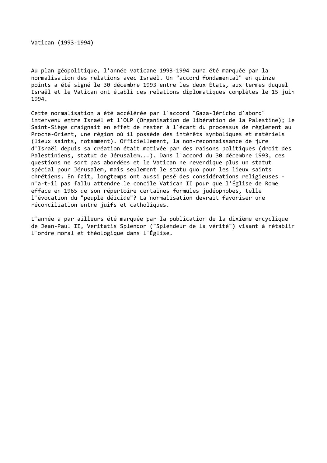 Prévisualisation du document Vatican (1993-1994)