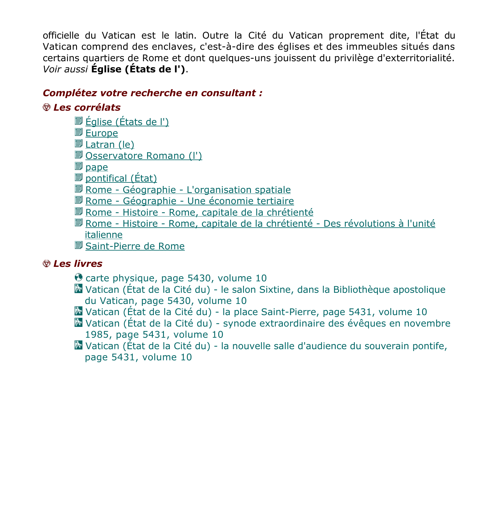 Prévisualisation du document Vatican (État de la Cité du).