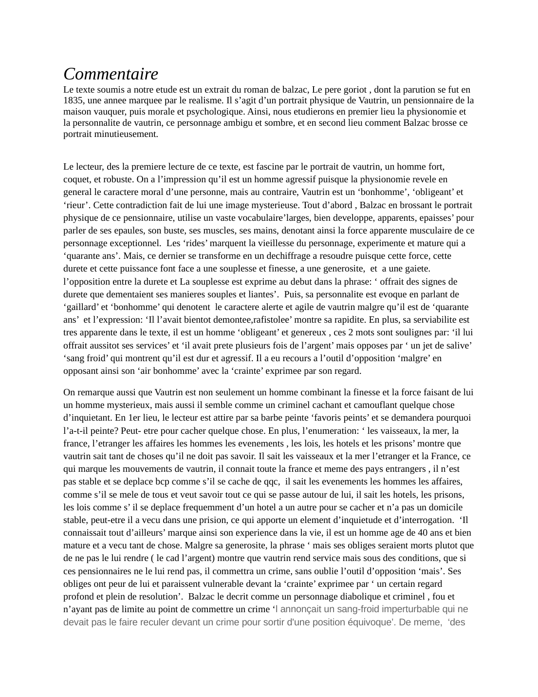 Prévisualisation du document Vautrin Balzac