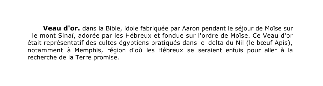 Prévisualisation du document Veau d'or.