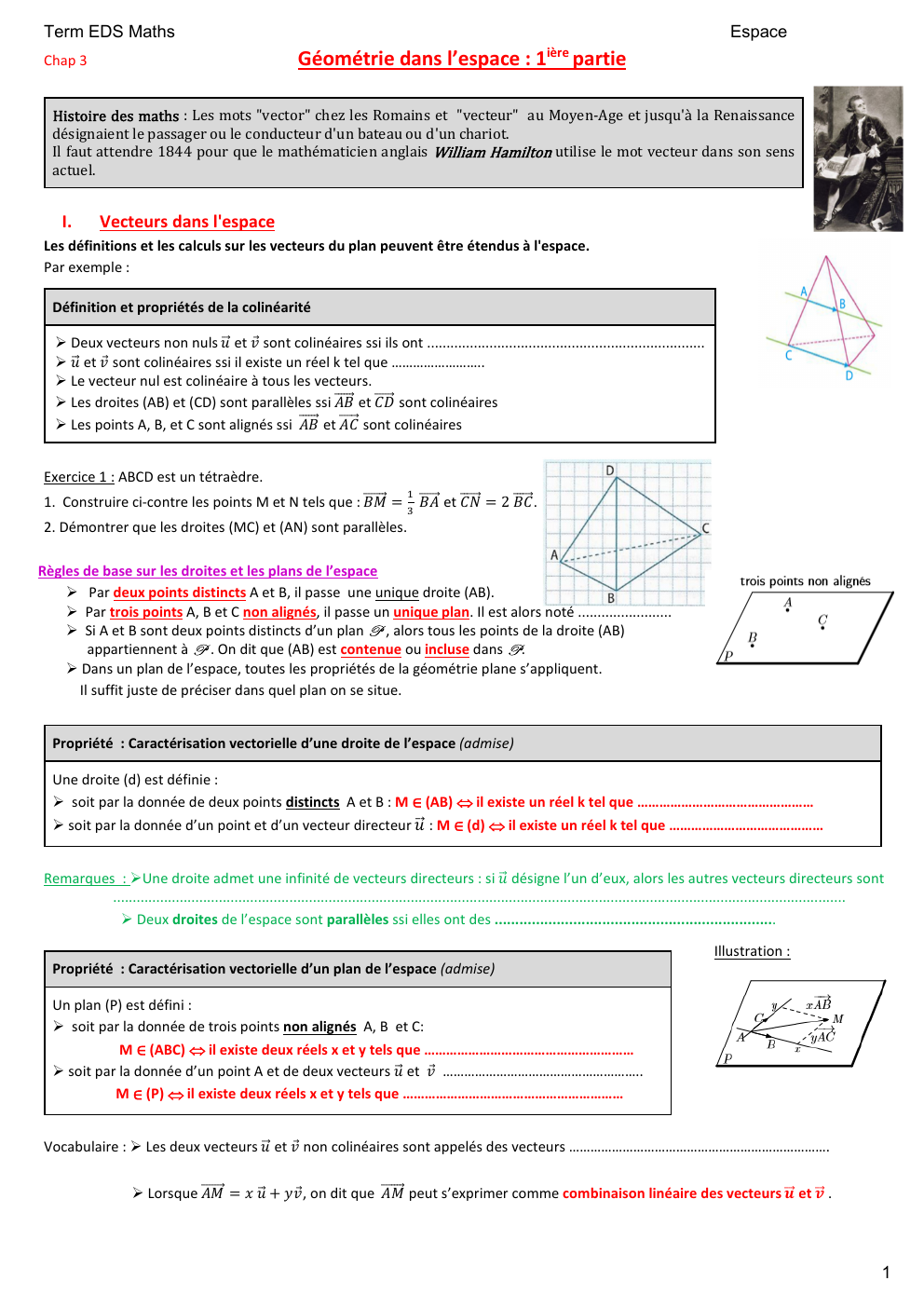 Prévisualisation du document Vecteurs - Term EDS Maths