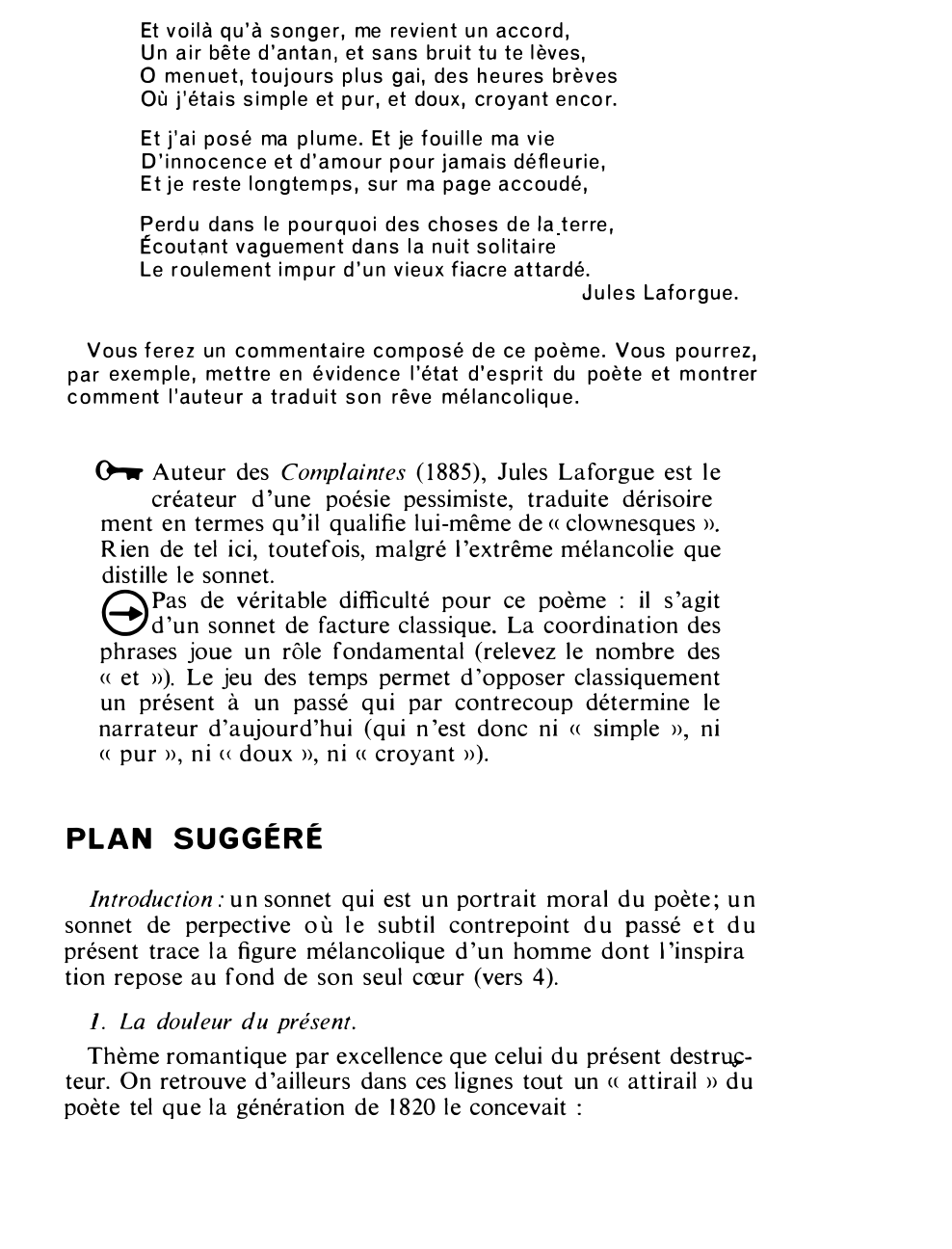 Prévisualisation du document VEILLÉE D'AVRIL de Jules Laforgue. Commentaire