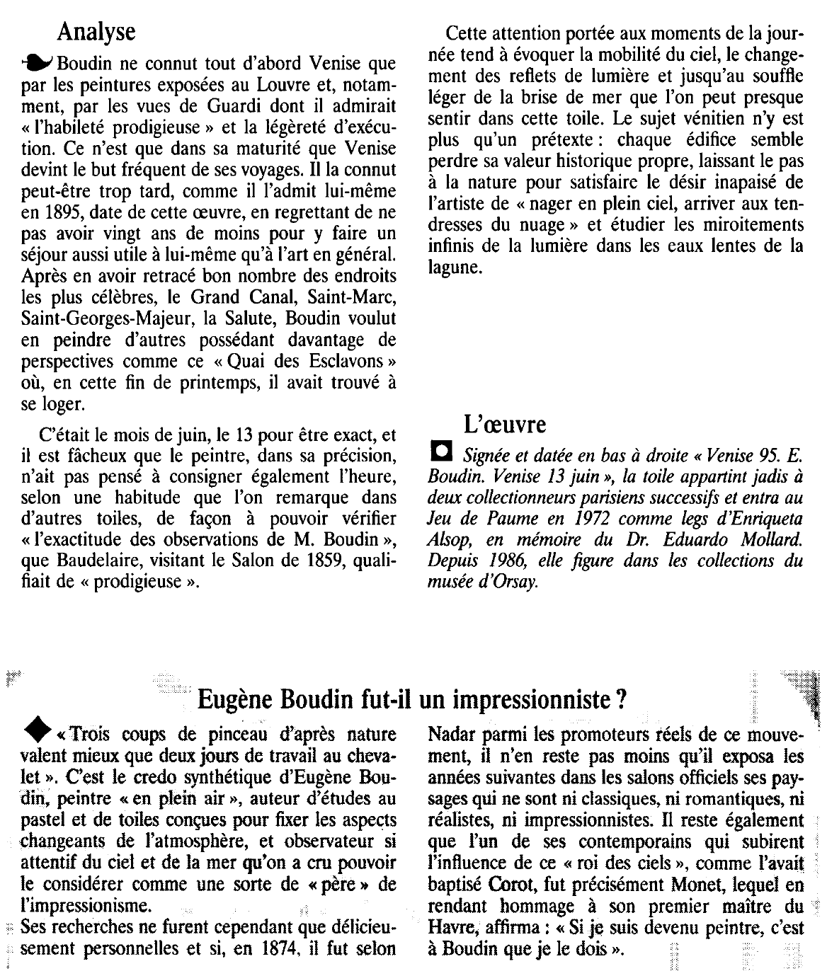 Prévisualisation du document VENISE. LE QUAI DES ESCLAVONS de BOUDIN