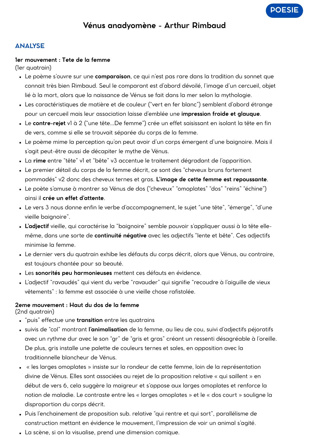 Prévisualisation du document Venus Anadyomene - Arthur Rimbaud