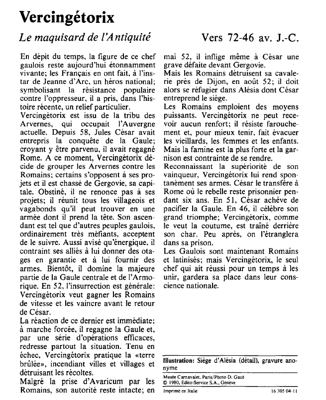 Prévisualisation du document VercingétorixLe maquisard de l'Antiquité.