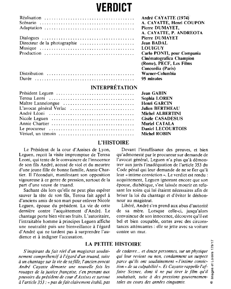 Prévisualisation du document VERDICT