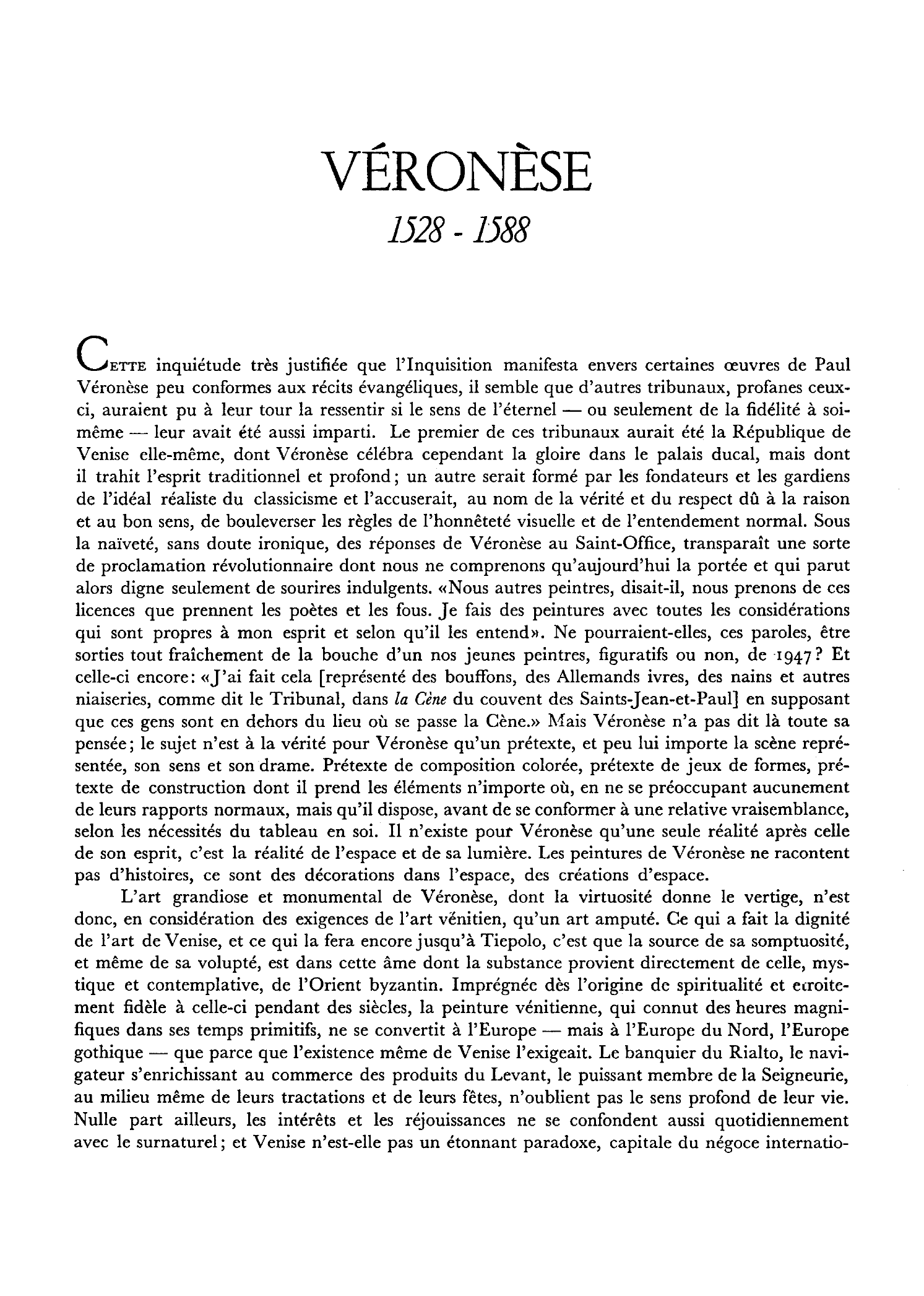 Prévisualisation du document Véronèse, Paolo Caliari dit le