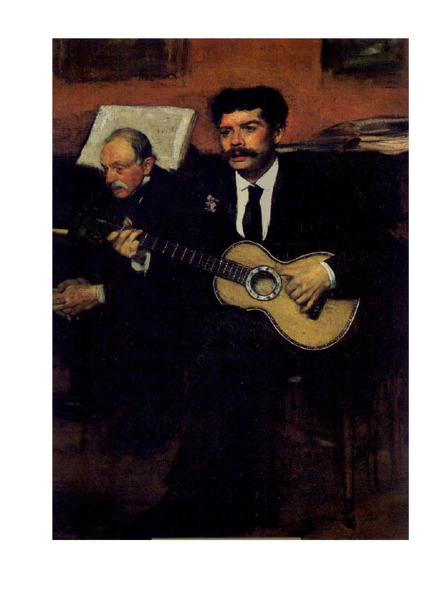 Prévisualisation du document Vers 1871-1872

IMPRESSIONNISME
PORTRAIT

France

Edgar DEGAS

LORENZO PAGANS ET AUGUSTE DE GAS

Dans les années 1870, Degas est fasciné...