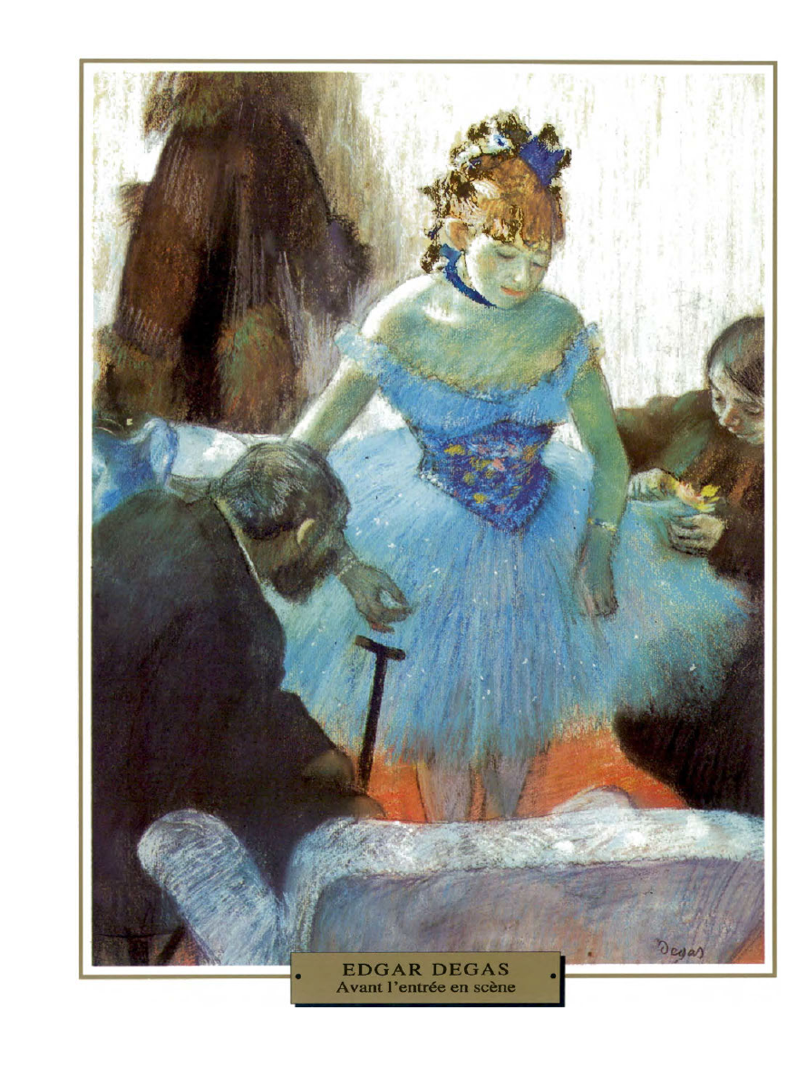 Prévisualisation du document Vers 1880

IMPRESSIONNISME
PORTRAIT

France

Edgar DEGAS

AVANT L'ENTR E EN SC NE

Avec un réalisme mordant, Degas croque une...
