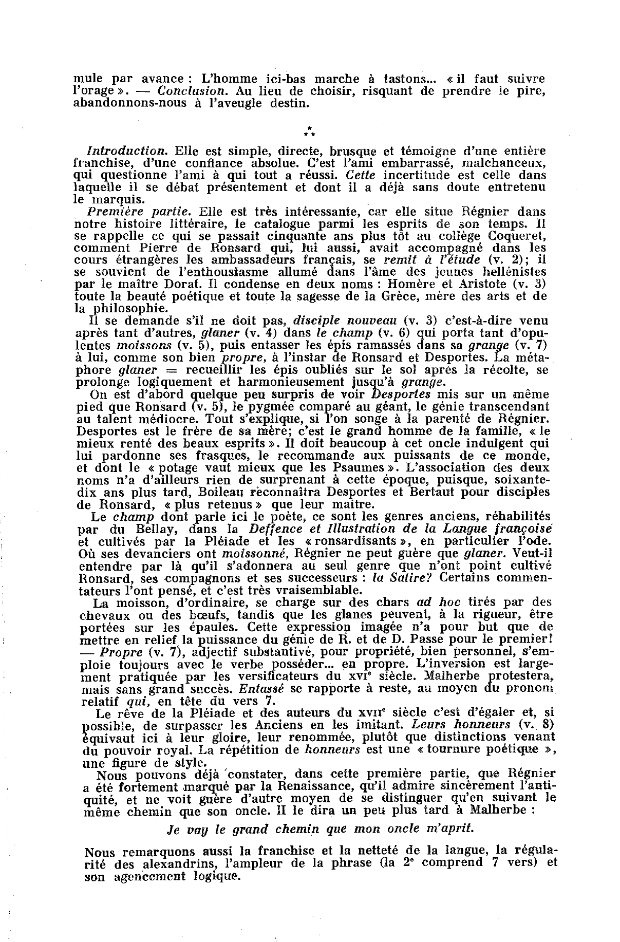 Prévisualisation du document Vers de Mathurin Régnier à Monsieur le Marquis de Coeuvres