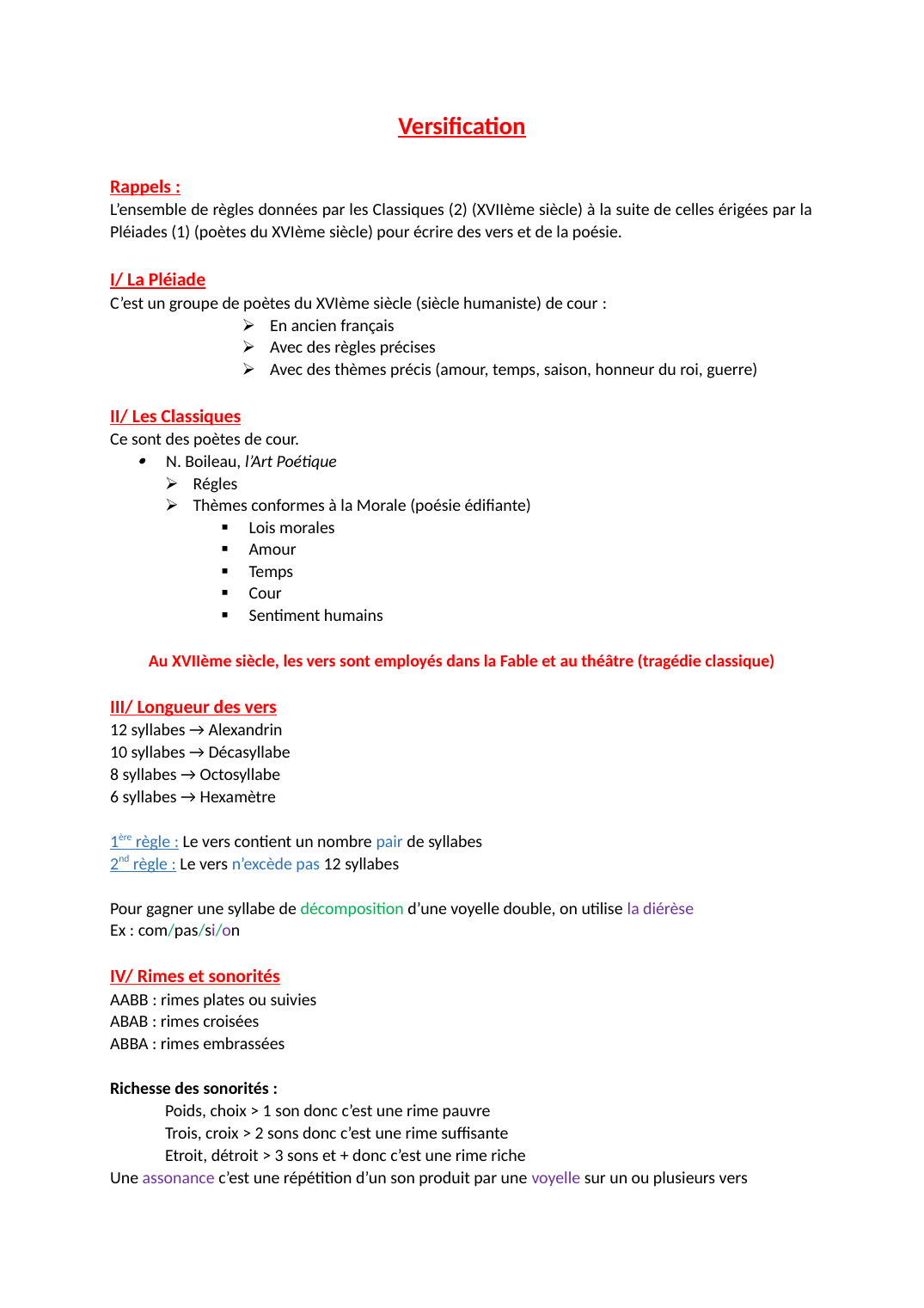 Prévisualisation du document Versification