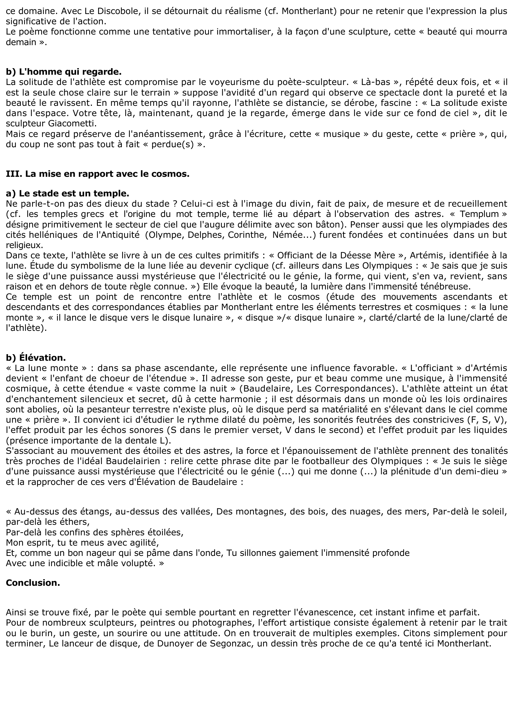 Prévisualisation du document Vesper - MONTHERLANT, Les Olympiques
