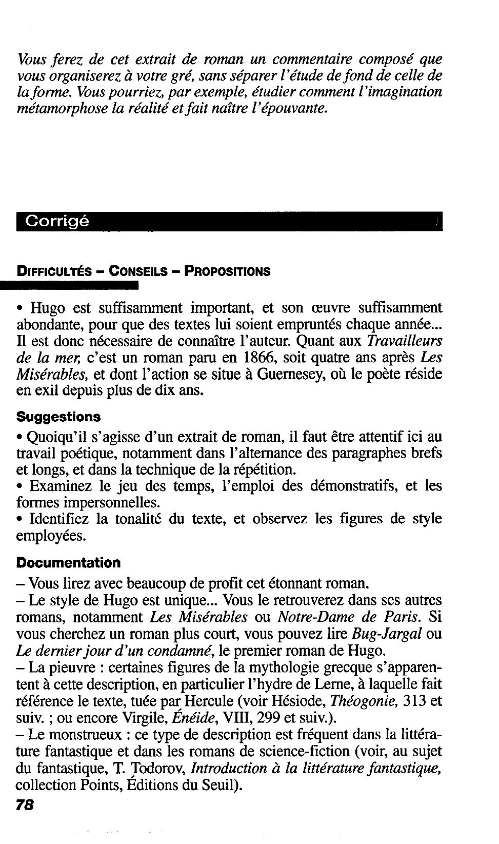 Prévisualisation du document Victor Hugo (1802-1885) LES TRAVAILLEURS DE LA MER (2. PARTIE, LIVRE IV, CHAPITRE II)