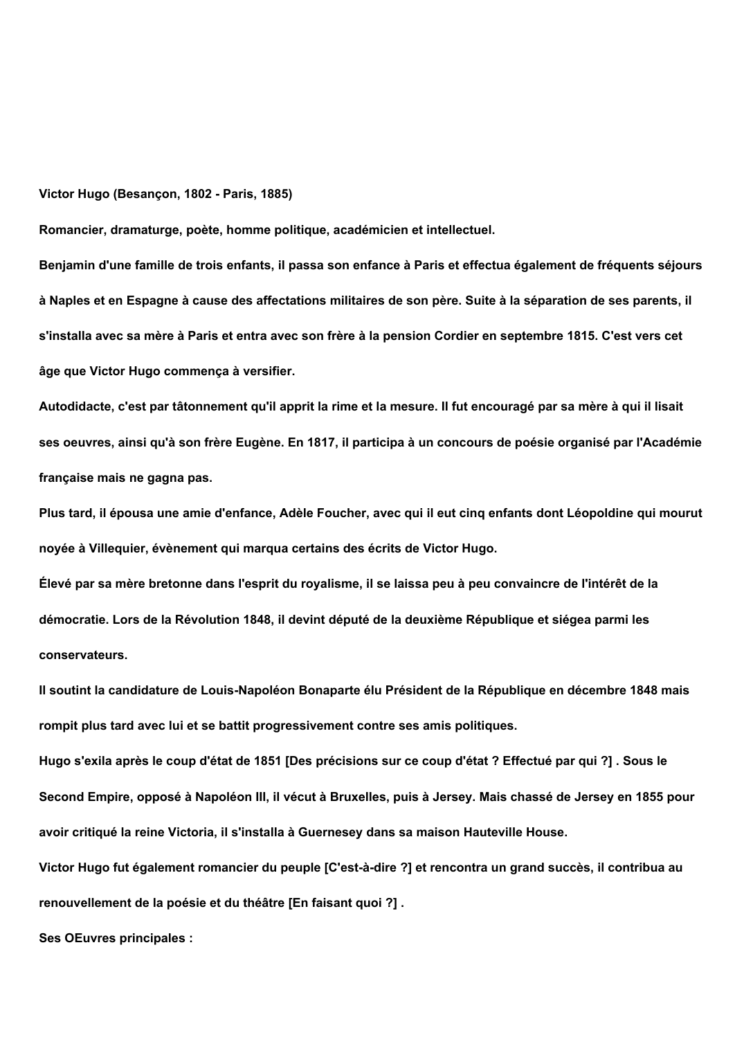 Prévisualisation du document Victor Hugo
