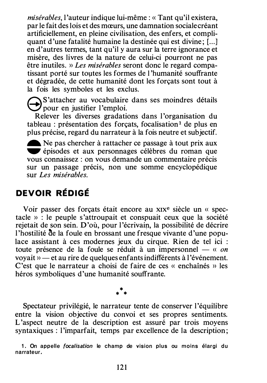 Prévisualisation du document Victor Hugo:  convoi de forçats dans les rues de Paris. commentaire composé