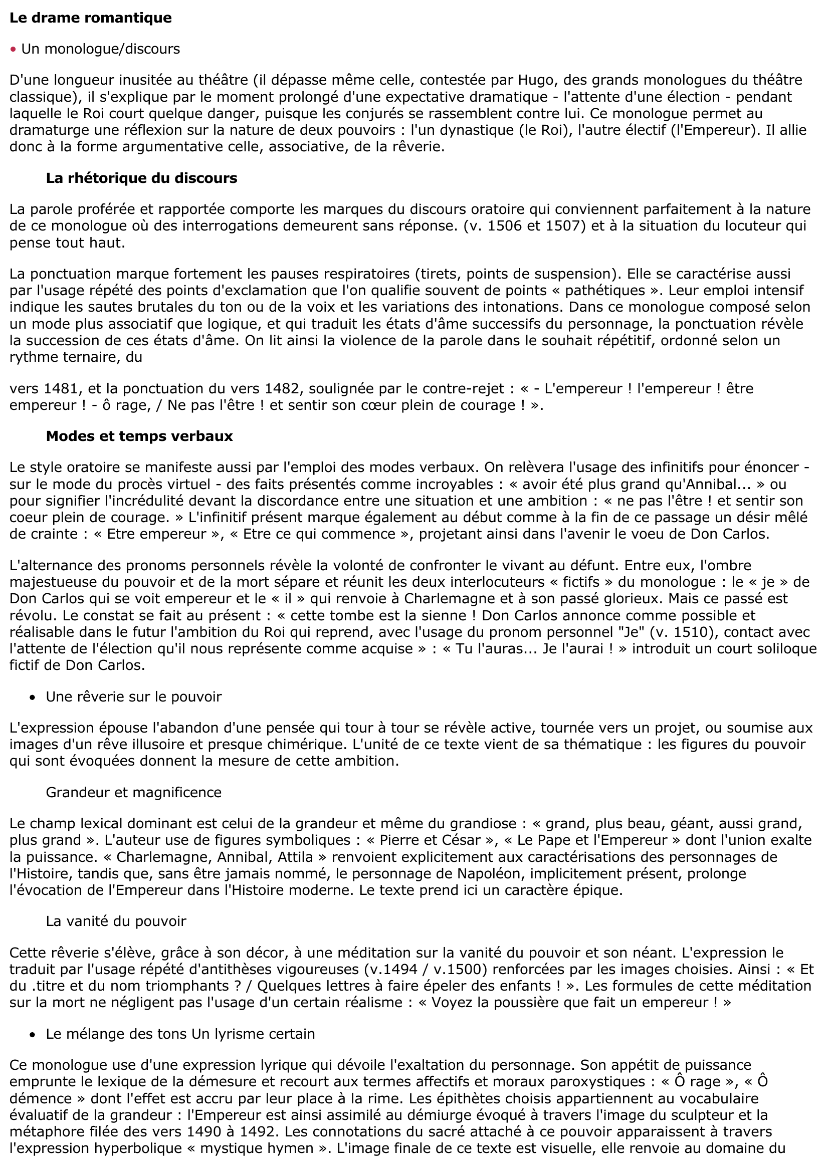 Prévisualisation du document Victor Hugo, Hernani : Acte IV, scène 2, vers 1481 à 1514 - Littérature