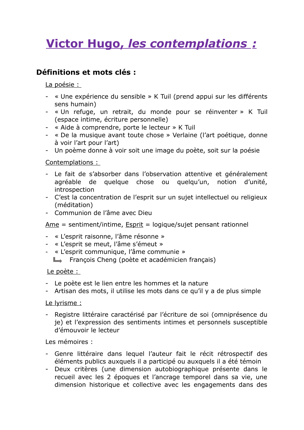 Prévisualisation du document Victor Hugo, les contemplations