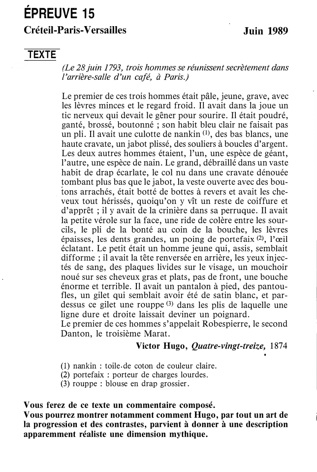Prévisualisation du document Victor Hugo, Quatre-vingt-treize, 1874