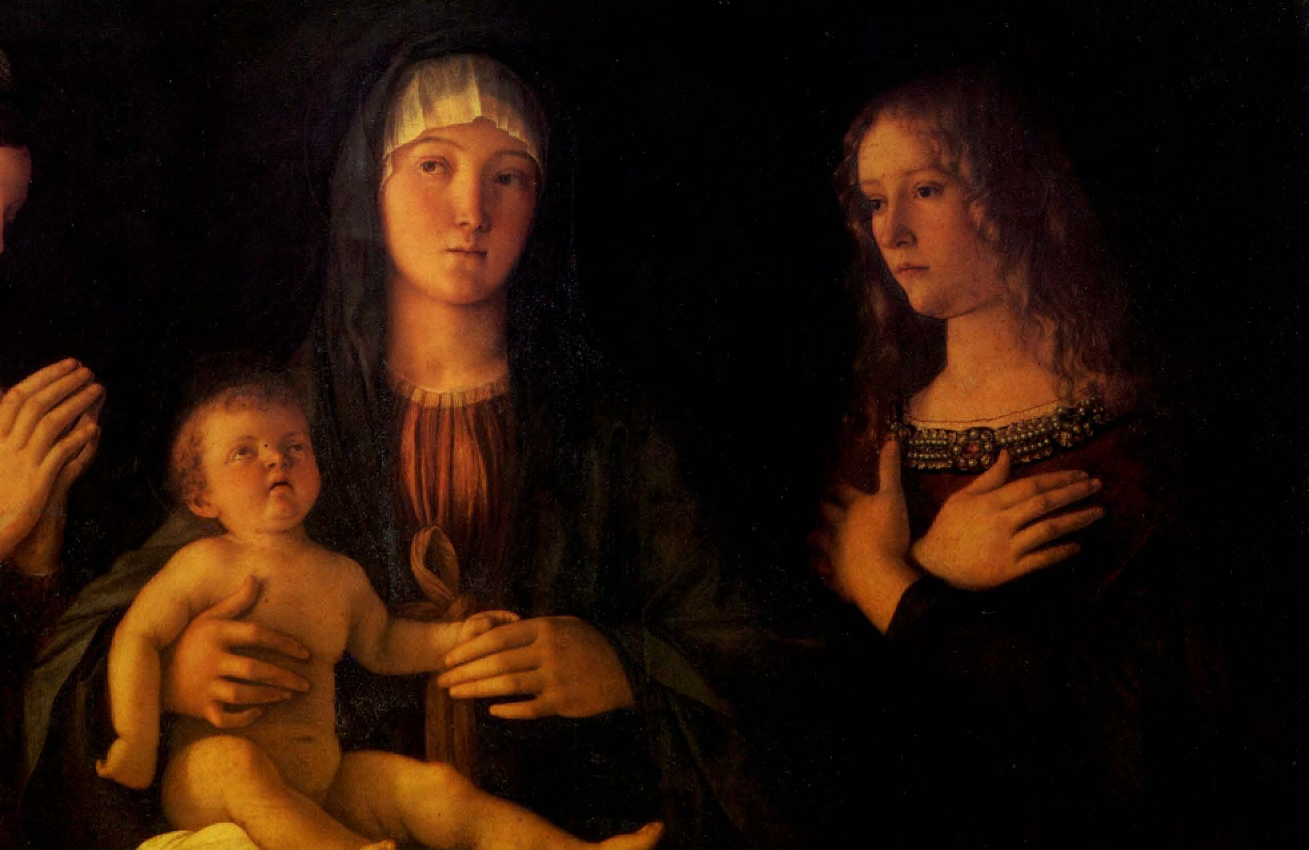 Prévisualisation du document Vierge à l'enfant entre deux saintes de Bellini