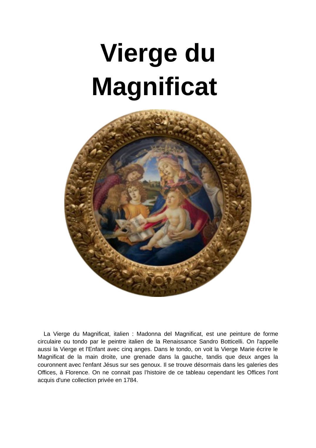 Prévisualisation du document Vierge du Magnificat
